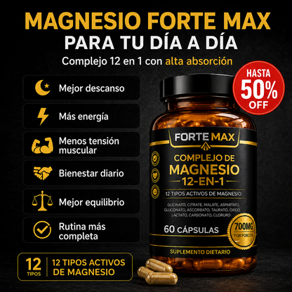 Complejo de Magnesio 12 en 1 - Forte Max