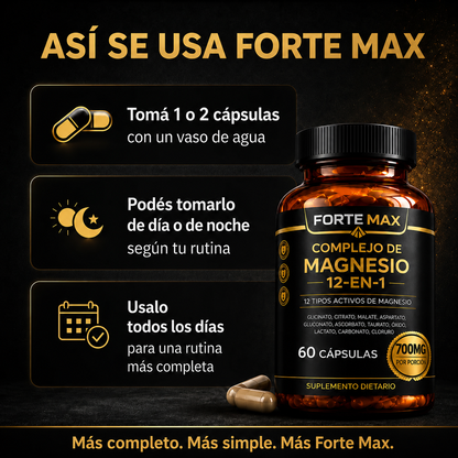 Complejo de Magnesio 12 en 1 - Forte Max