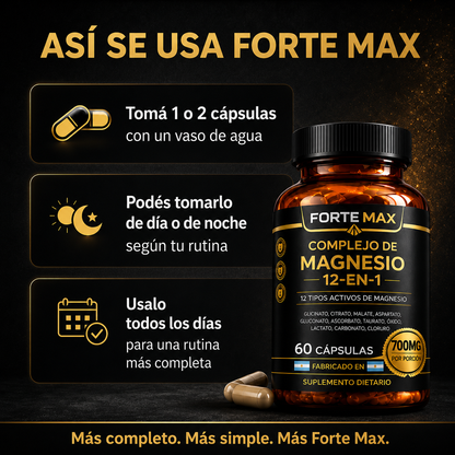 60 CÁPSULAS EXTRAS - Complejo De Magnesio