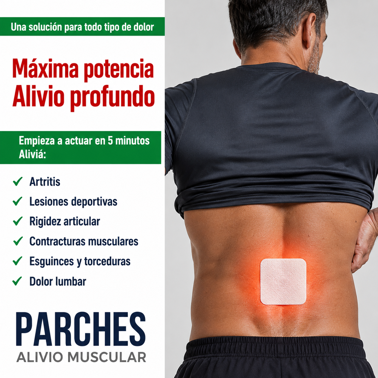 Parches Alivio Muscular - X2